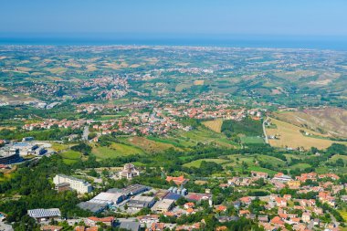  San Marino çevrenin manzaralı Panorama