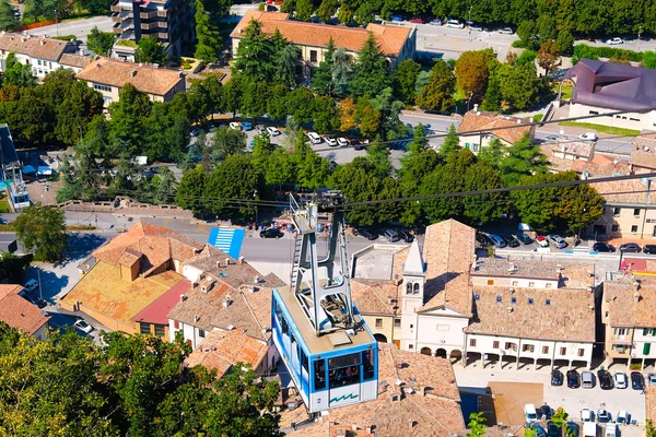 Funicular in San-Marino — Stock Photo, Image