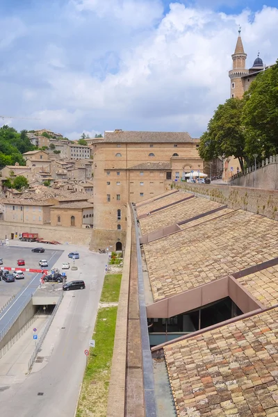 Muur van Palazzo Ducale in Urbino — Stockfoto