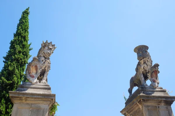 Памятник львам в Монселиче — стоковое фото