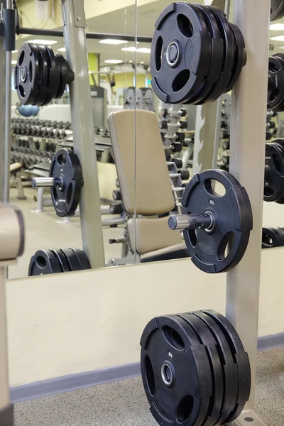 Fitness hall with sport equipment — Stock Photo, Image