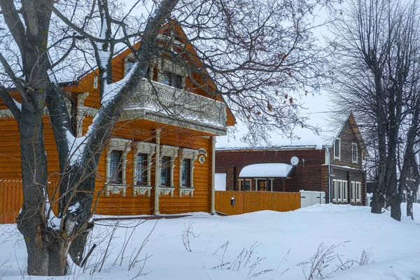 スズダル ロシア 2021年2月22日 旧ロシアの町スズダルのイメージと冬の風景 — ストック写真