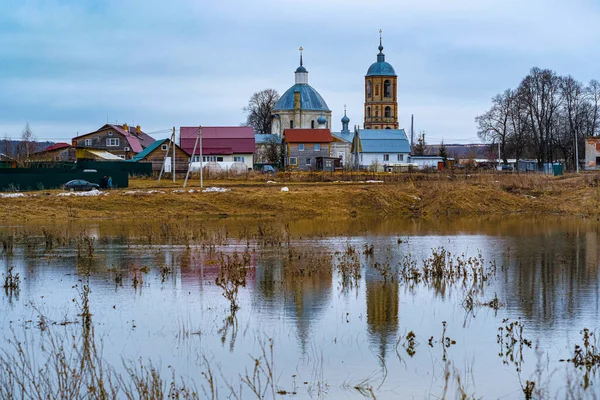 Spring Landscape Image High Water — Stock Photo, Image