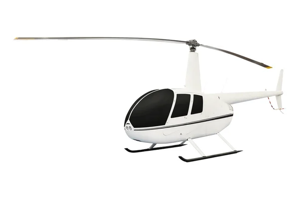 Hélicoptère sur blanc — Photo