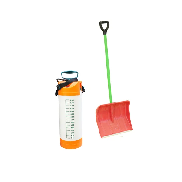 Sprayer and shovel — Stock Photo, Image