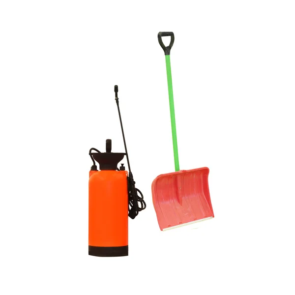 Sprayer and shovel — Stock Photo, Image