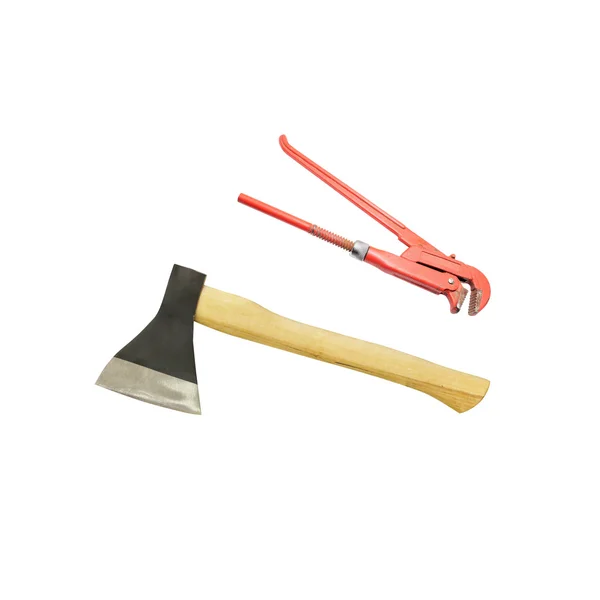 Axe on white — Stock Photo, Image