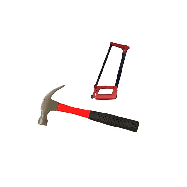 Hummer and handsaw — Stock Photo, Image