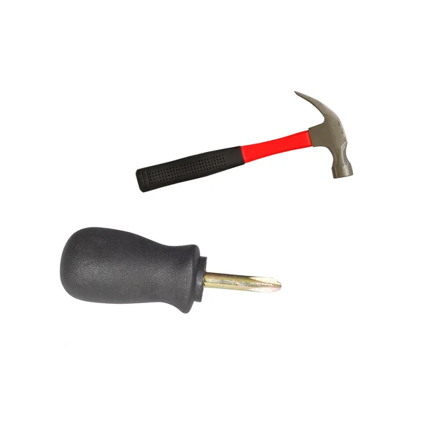 Hummer and screwdriver — Stock Photo, Image