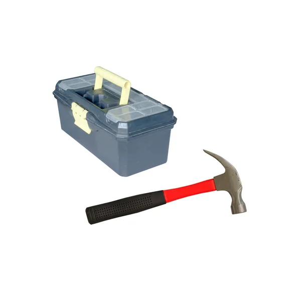Hummer y caja de herramientas —  Fotos de Stock