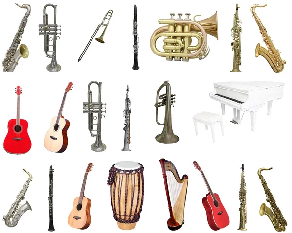 Conjunto de instrumentos musicales — Foto de Stock
