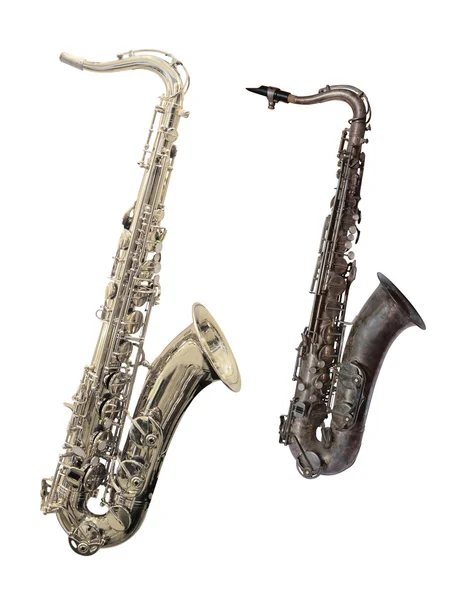 A imagem de um saxofone — Fotografia de Stock