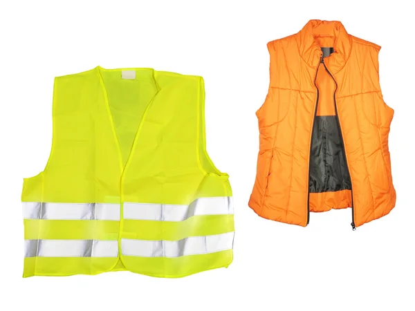 Orange and yellow jackets — Stock Photo, Image