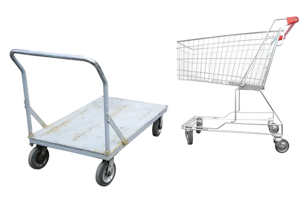 Baggage trolley — Stock Photo, Image