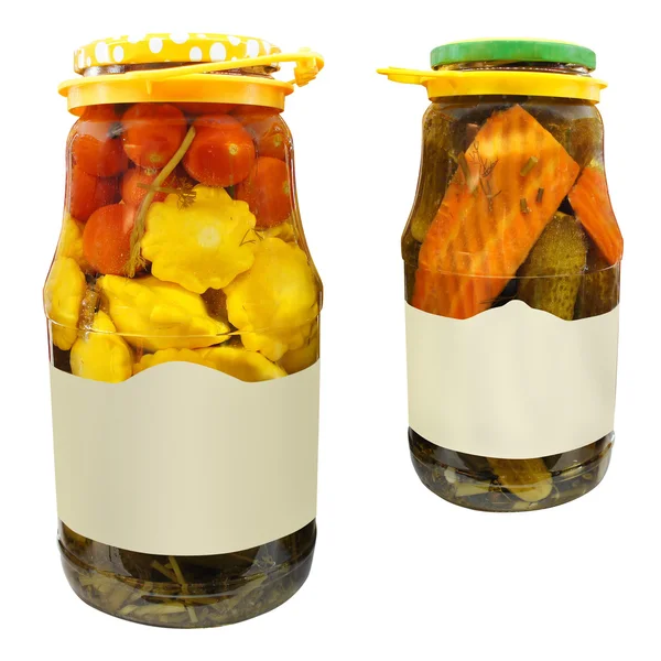 Vegetable jars — Stock Photo, Image