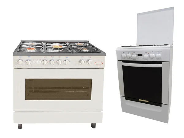 Estufa para recortar | Moderna estufa de gas acero y horno aislado en