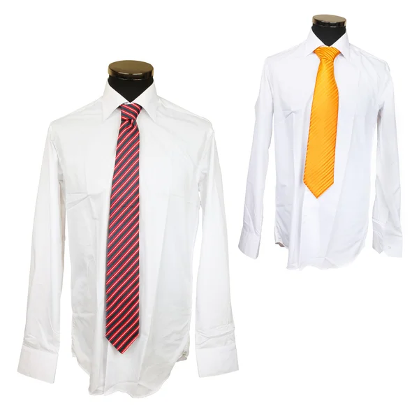 短袖衬衫领带 — 图库照片