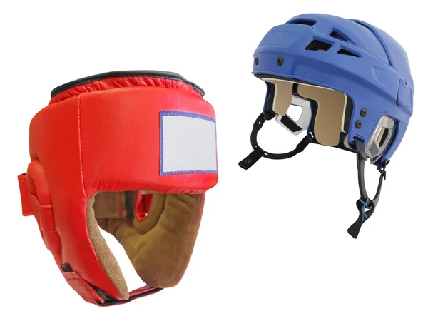 Hokejové helmy — Stock fotografie
