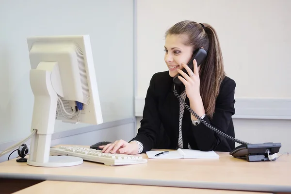 Young girl secretary — Stock Photo, Image