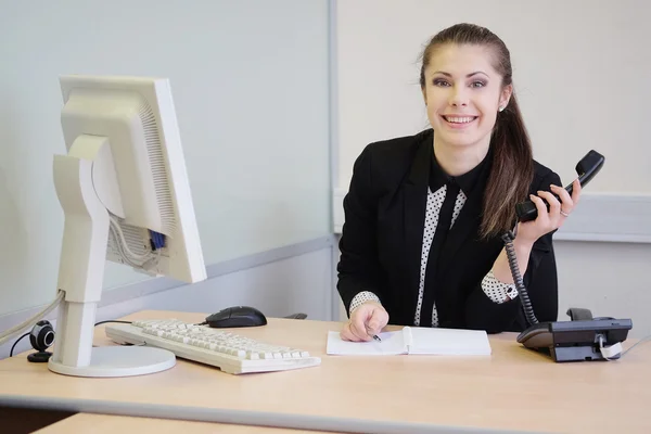 Jovencita secretaria — Foto de Stock