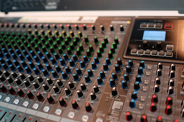 Audio control desk — Stock Photo, Image