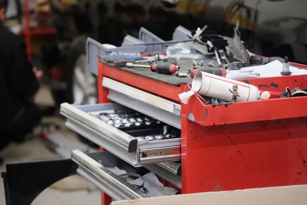 Garage tool box — Stock Photo, Image