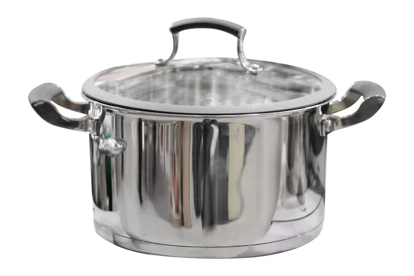 Saucepan på hvit – stockfoto