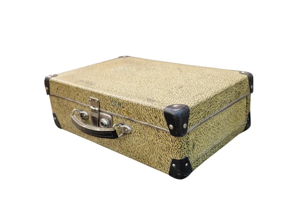 Vintage suitcase isolated — Stock Photo, Image