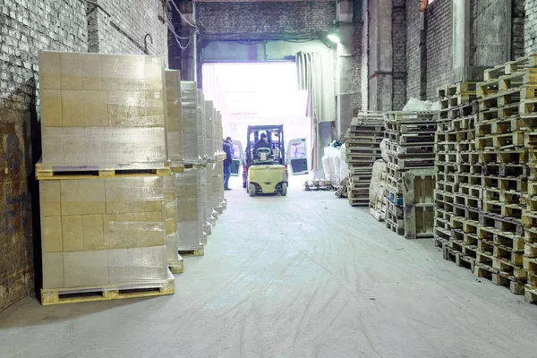 Interior of a big warehouse — Stock Photo, Image