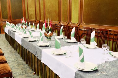 Ziyafet hizmet tablo