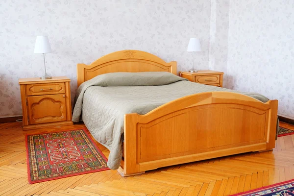 Interior of a motel bedroom — Stock Photo, Image