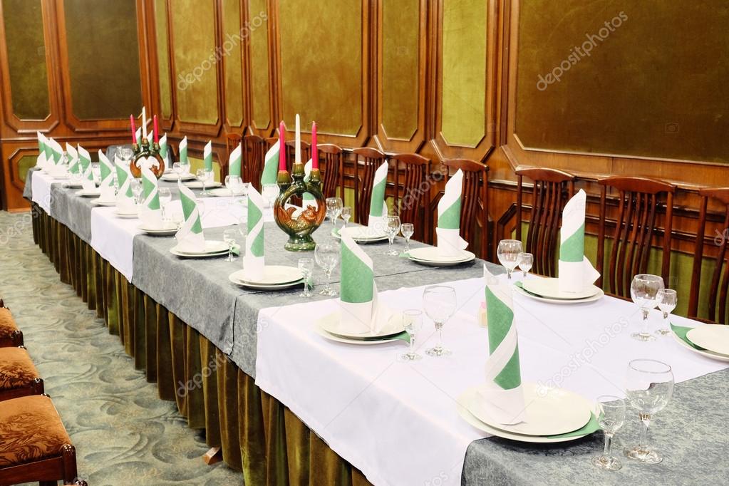Banquet  served table