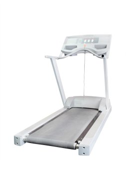 Koşu bandı üzerinde beyaz izole