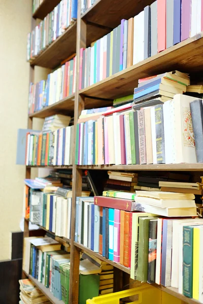 Shelves with old books — Stock Photo, Image