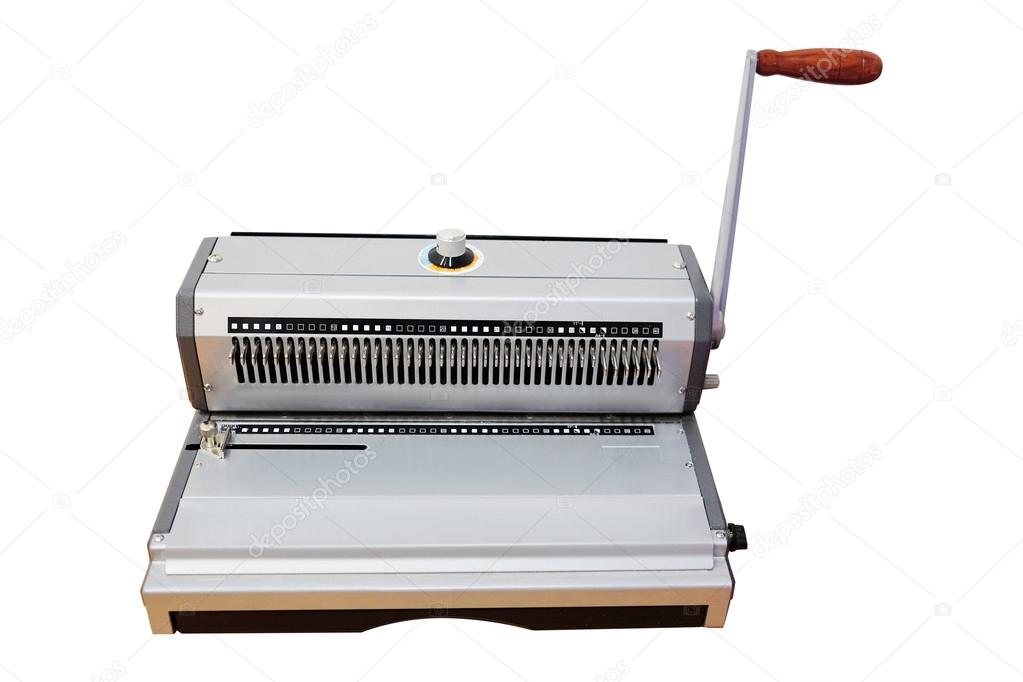 Isolated bookbinding machine Stock Photo by ©uatp12 63342411