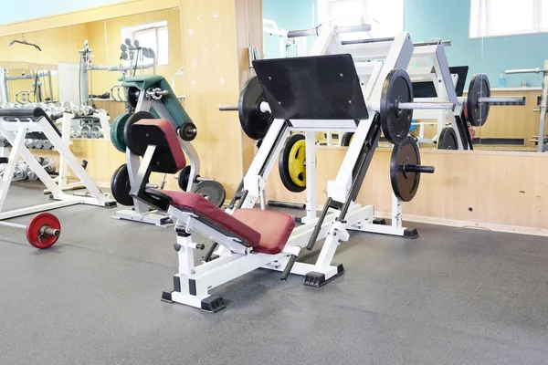 Interior of gym with equipment — Stock Photo, Image