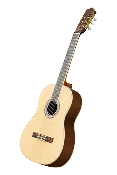 Singel akustisk gitarr — Stockfoto