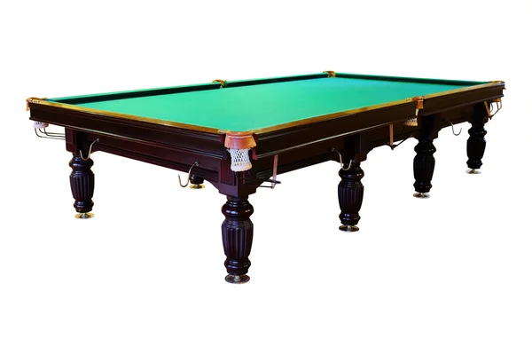 Yeşil Bilardo masası — Stok fotoğraf