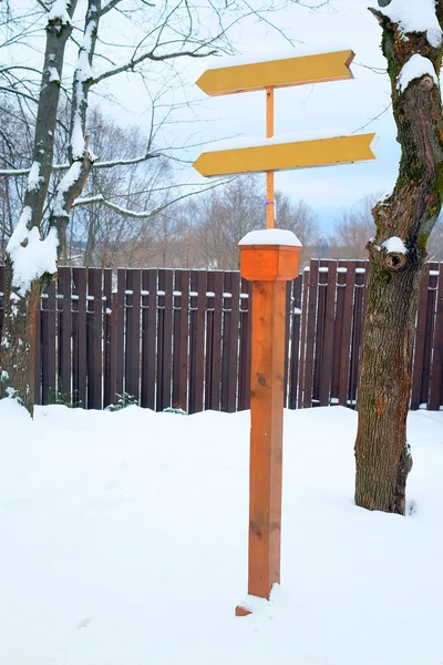 Bilden av trä pekaren — Stockfoto