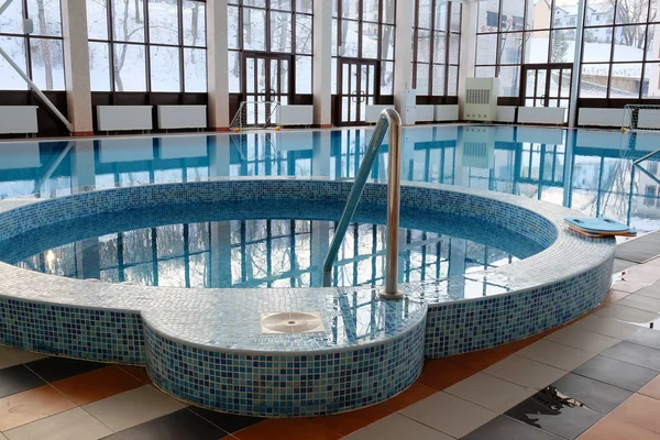 Hotel swimming pool Stock Photo