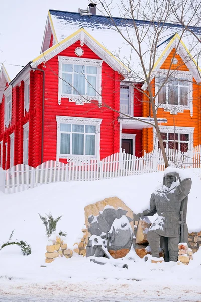Cottage in legno colorato — Foto Stock