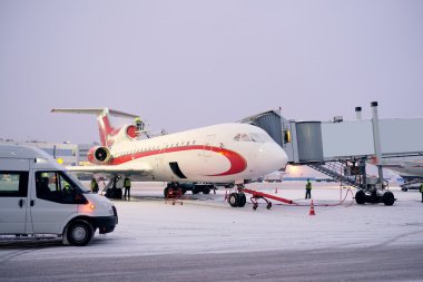 Uçakta Domodedovo Havaalanı