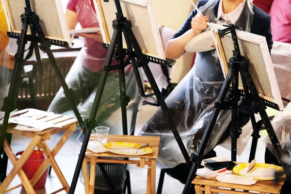 Master class sobre pintura — Fotografia de Stock