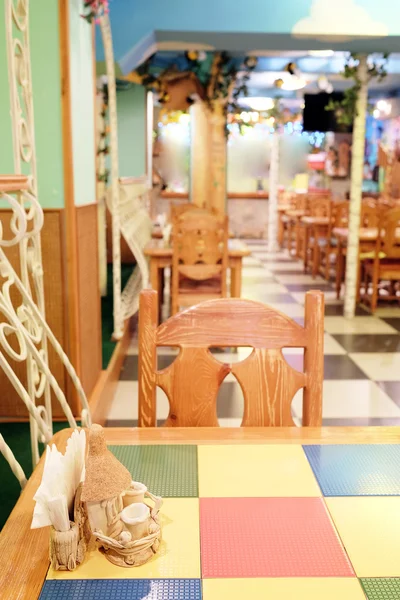 Interior um café infantil vazio — Fotografia de Stock