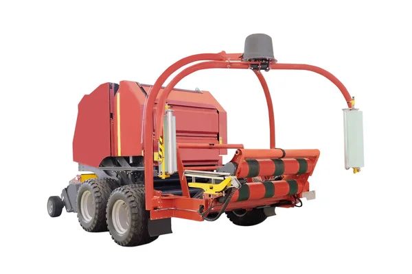 Agricultural round baler — Stock Photo, Image