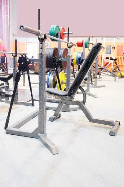 Gym with sport equipment — Stock Photo, Image