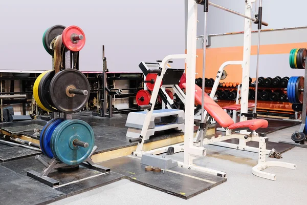 Club gym with sport equipment — Stock Photo, Image