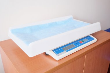 Electronic baby scale clipart