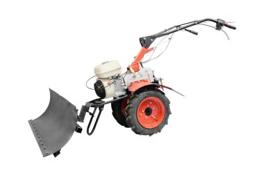 Beyaz izole kar temizleme aracı