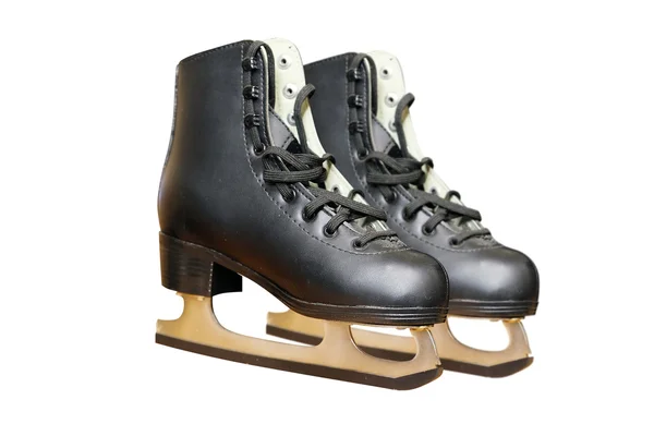 Black skates isolated — Stock Photo, Image